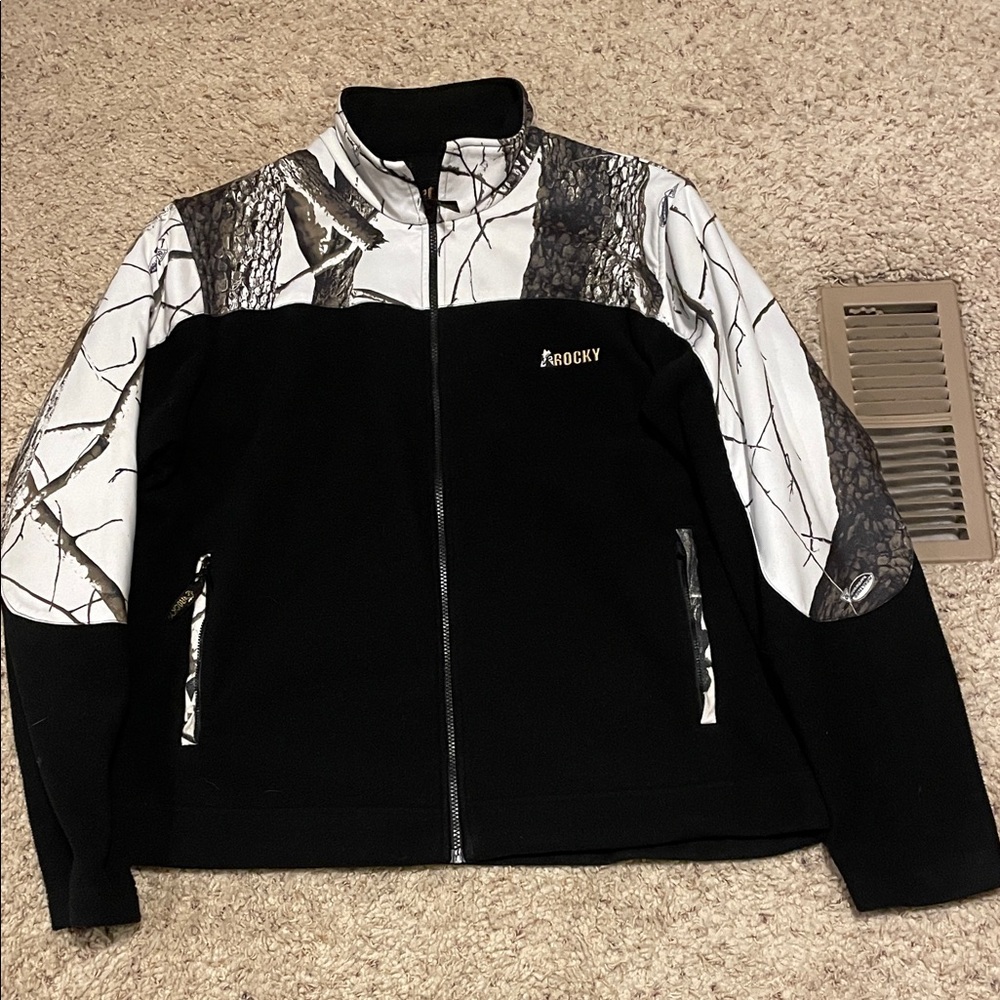 Rocky Black and White Camouflage Jacket